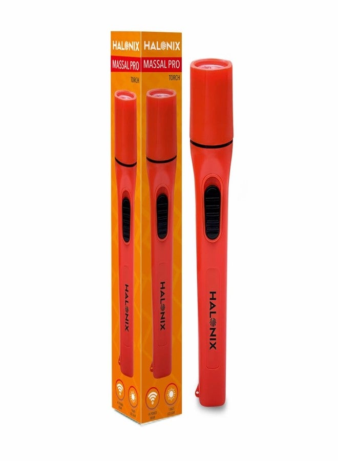 Halonix مصباح هالونيكس ماسال برو LED بقوة 1 واط | مصباح يدوي LED أبيض فائق السطوع | مصابيح يدوية ساطعة لحالات الطوارئ ومعدات التخييم | مصباح يدوي مزود ببطاريات AA | عبوة واحدة، 120 لومن - Image 1